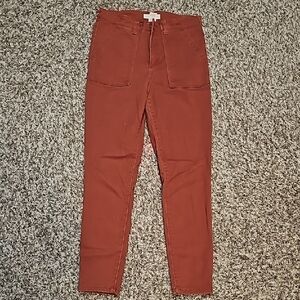 Mason & Belle Rust High-Waisted Pants